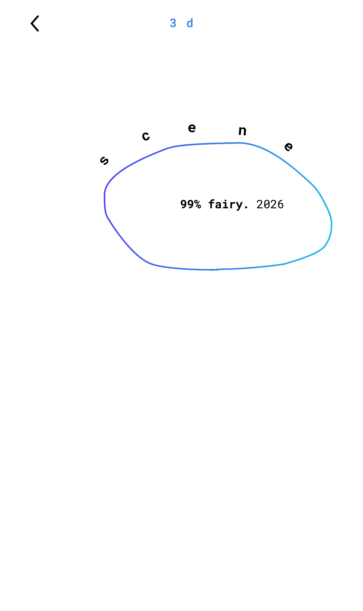 3d: 99% fairy
